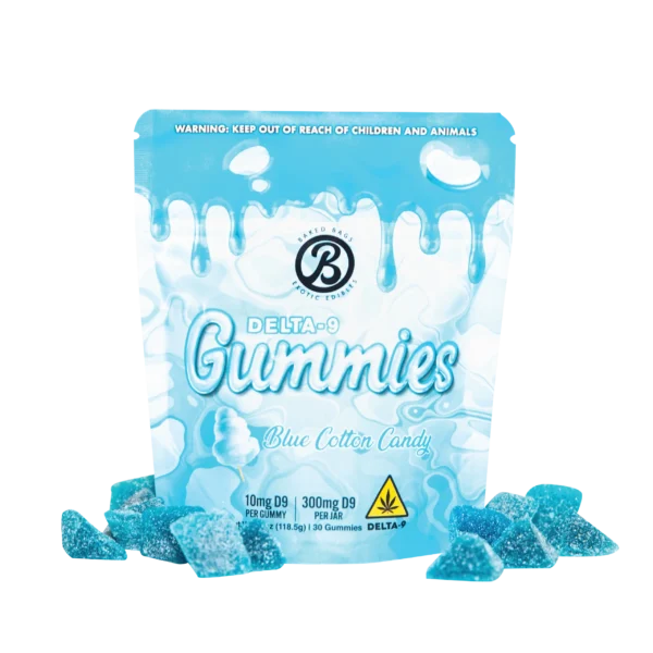 Baked Bags Gummies - Blue Cotton Candy
